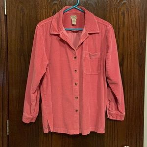 LL Bean Womens relaxed fit courduroy shirt